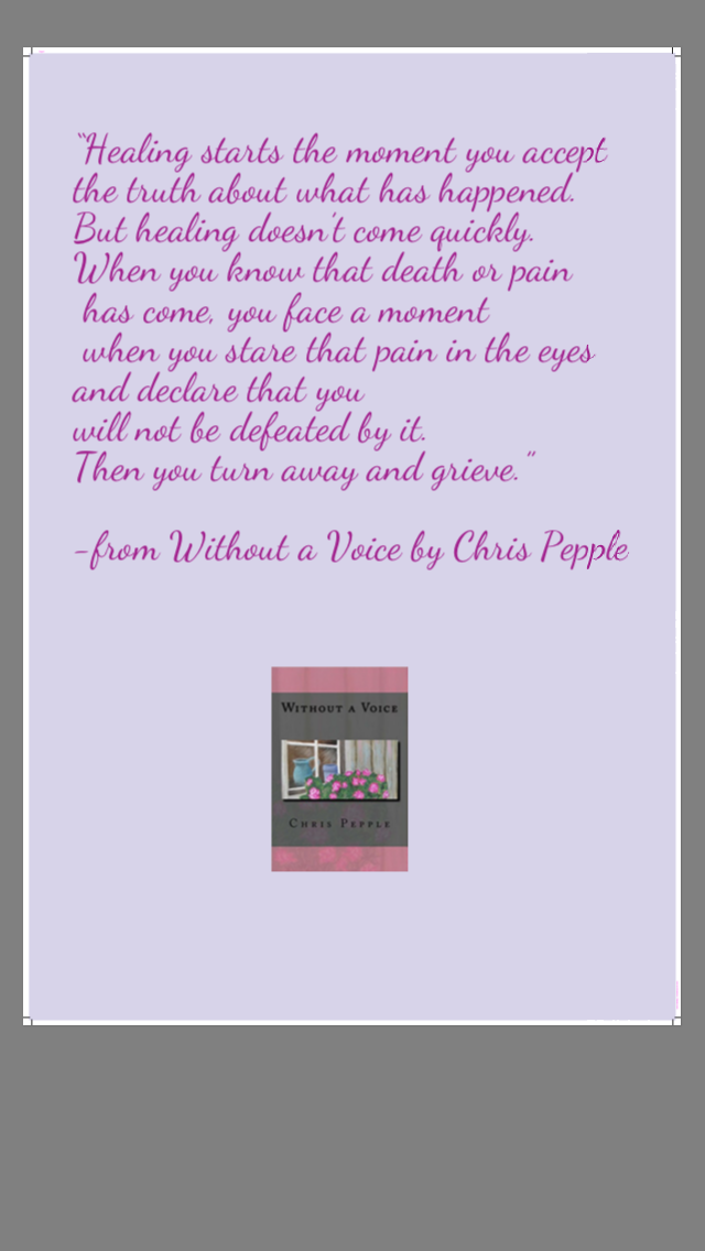 healing quote from from WAV 4